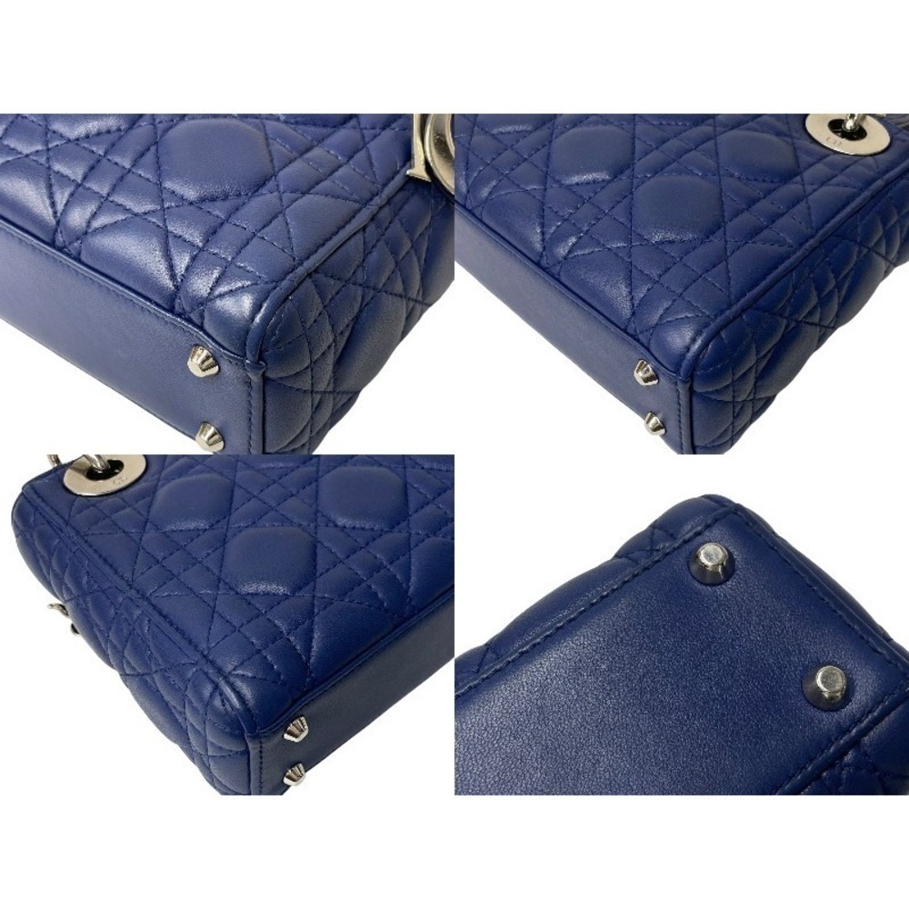 Christian Dior Lady Shoulder Bag Blue - Picture 7 of 10